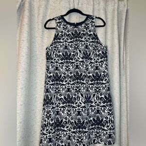 Navy & White Floral Dress